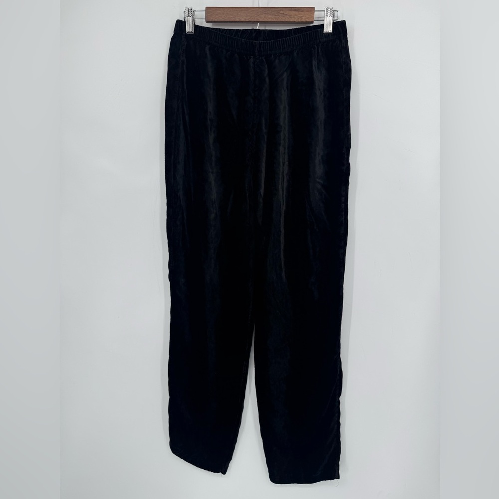 J. Jill Women's Velvet Black Office Career Stretch Neutral Pants Size Large